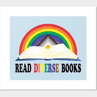 Read Diverse Books Inclusive Rainbow Posters and Art